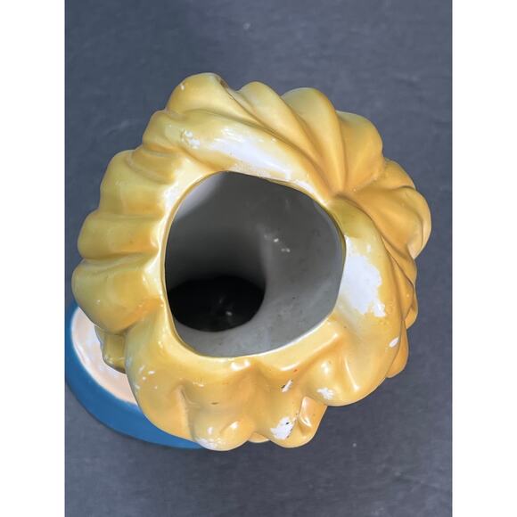 Vintage Nippon Lady Head Vase Large Hand Painted Blonde Morimura Brothers 40s - Picture 5 of 9